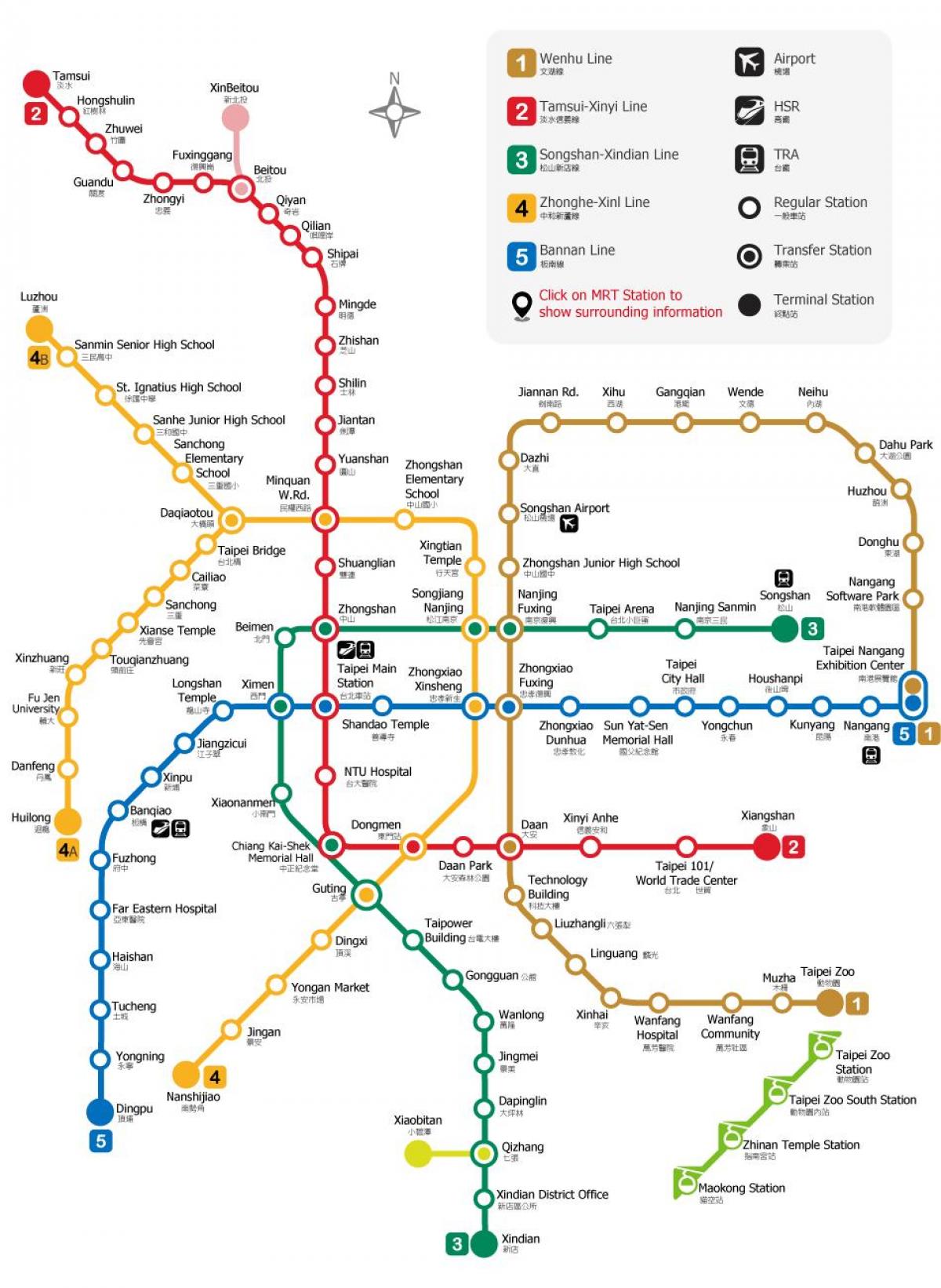 ТПЭ MRT на картата