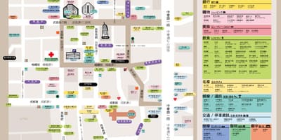 Търговският район ximending картата