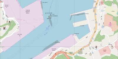 Карта на пристанището Цзилун 