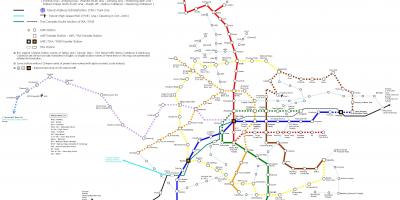 Карта гара на градската железница s-Тайпе 